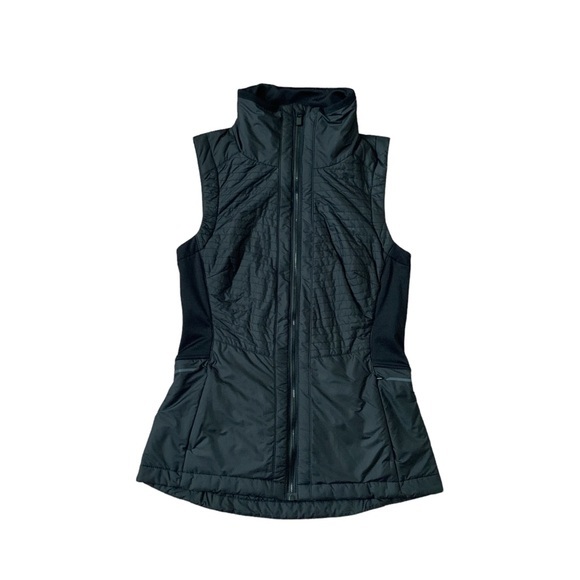 Athleta Jackets & Blazers - Athleta Black Quilted Vest Full Zip Up Style Size XS
